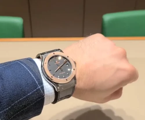 Hublot Classic Fusion 43mm 511.NO.1181.LR Men's Leather Strap photo review