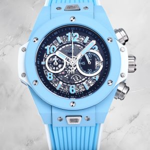 Swiss Replica Hublot Big Bang Unico 441.EX.5120.RX Sky Blue Skeleton Sport Watch With Composite Case