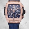 Luxury Replica Hublot Spirit of Big Bang 642.OX.7180.RX Rose Gold-Plated Stainless Steel & Blue Ceramic Case Watch