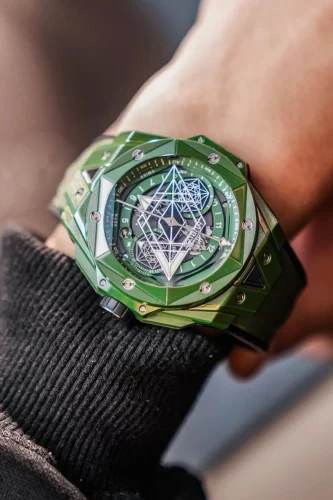 Hublot Big Bang Replica Unico 418.GX.5207.RX.MXM22 45mm Green Ceramic Watch photo review