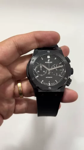 Hublot Classic Fusion 42mm 521.CM.1171.RX Men's Black-tone Rubber Band photo review
